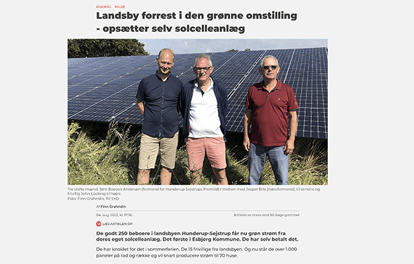 TV Syd brochure solcelle